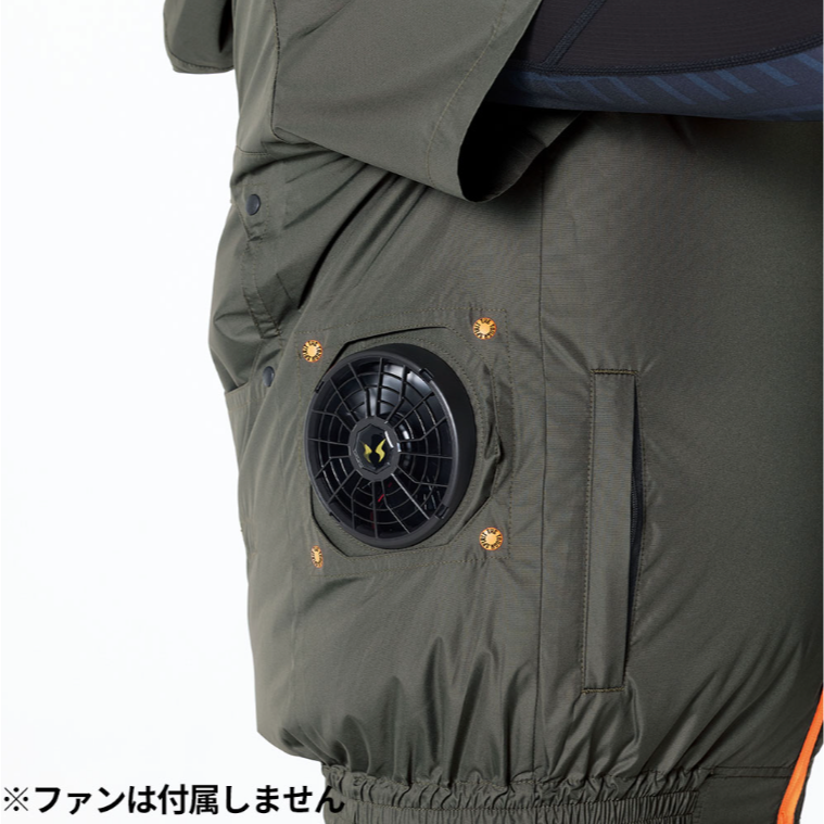 【日本直送】ATACK BASE 空調風神服 3345 短袖-雙孔四孔可變(４つ穴・防曬鈦塗層・側腰與上背 4 風扇)-細節圖8