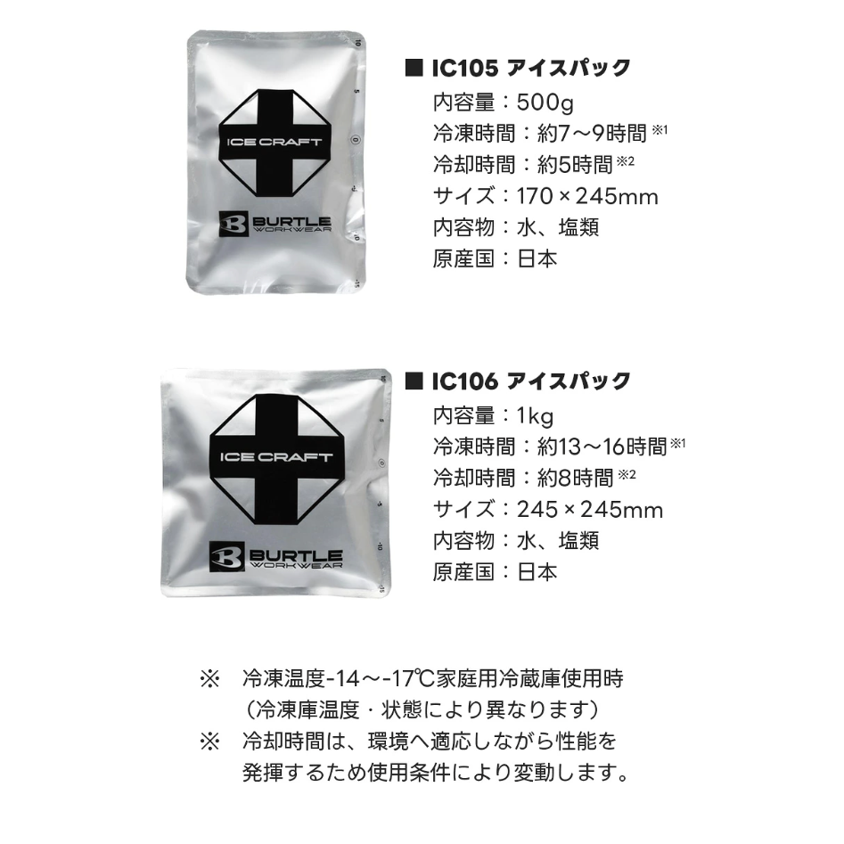 【日本直送】BURTLE IC103S 物理制冷冰爆背心套組-細節圖11