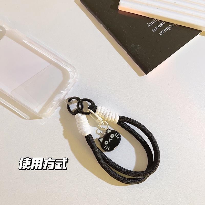 【森圈小物 台灣現貨】手機掛繩 吊飾 貓咪 魚 可愛 韓版 日系 ins風 療癒 少女風 學生 聖誕 包包掛件生日禮物-細節圖4