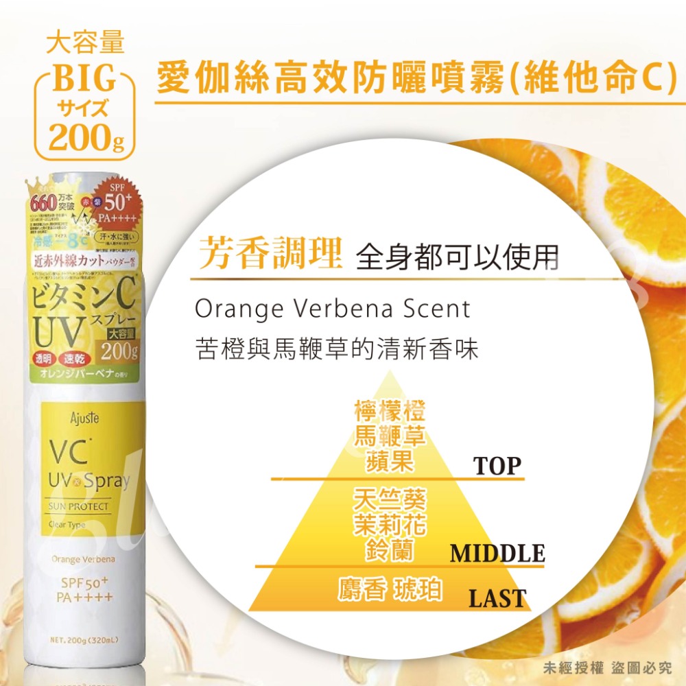日本Ajuste愛伽絲 防曬噴霧 SPF50-規格圖4