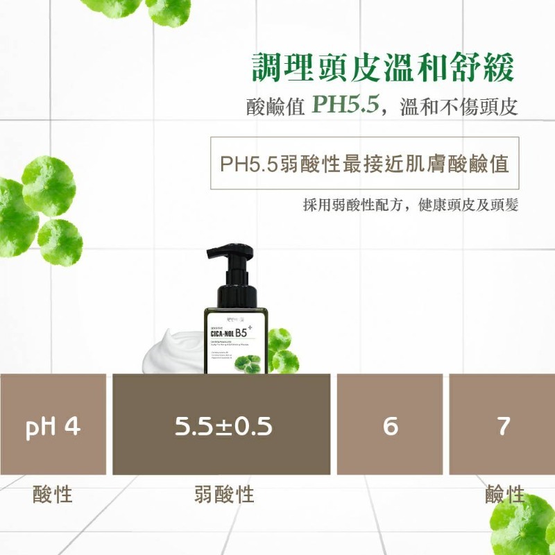 【韓國원인미-積雪草B5頭皮去角質慕斯450ml/數量有限/售完不補】-細節圖3