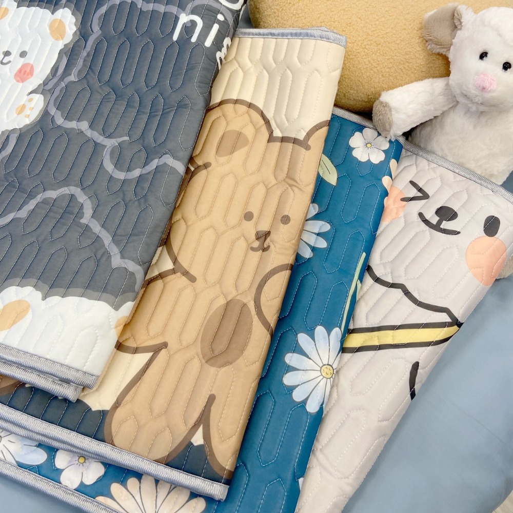 【涼感冰絲乳膠涼蓆枕頭套 一組2入/48*74cm信封式枕套/花色,隨機出貨/數量有限／售完不補】-細節圖2