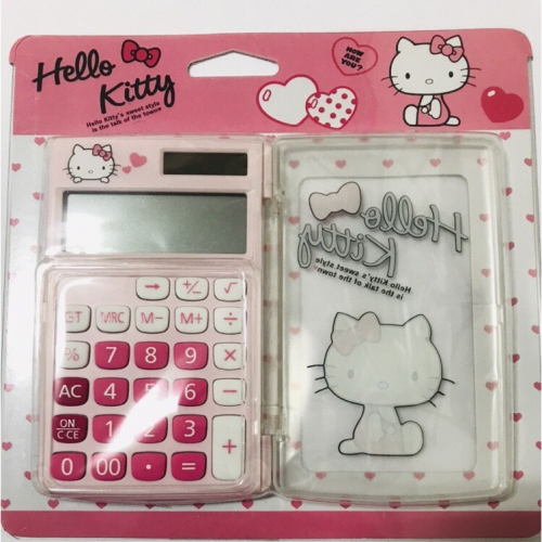 【卡通計算機】【Hello Kitty】【含稅 可開三聯報帳】 12位數 正版授權 攜帶型 含蓋子 KT-100