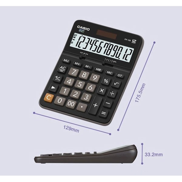 計算機 CASIO卡西歐 公司貨附保卡  DX-12B 12位元 商用型計算機-細節圖2