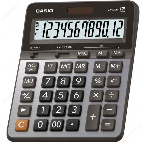 【限時免運】【CASIO】【含稅 可開三聯報帳】 GX-120B 計算機 12位數桌上大型 稅/利率計算 附原廠保固卡