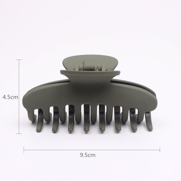 髮飾 髮夾 鯊魚夾 韓版網紅髮飾髮夾橡皮漆龍骨抓夾 大號9.5公分鯊魚夾馬尾髮夾-細節圖4