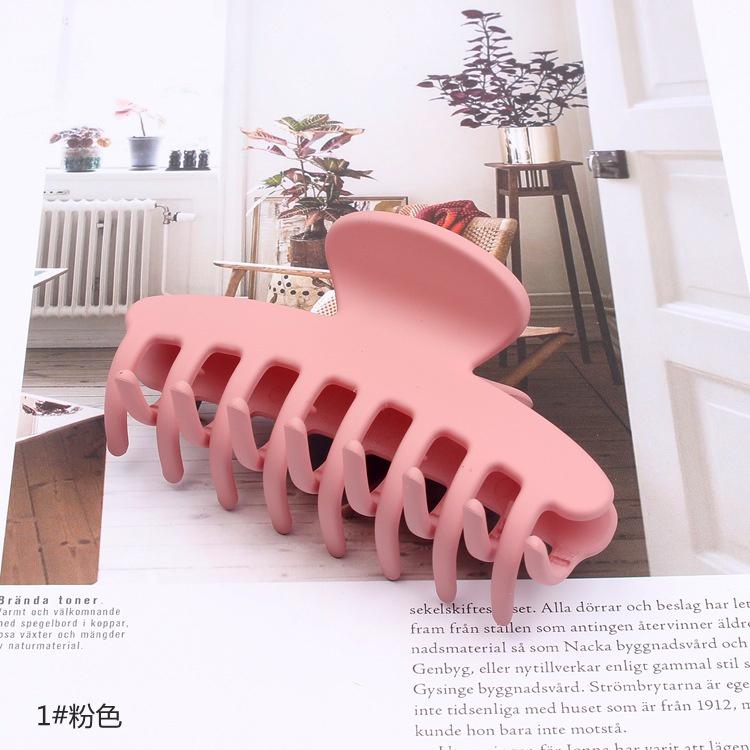 髮飾 髮夾 鯊魚夾 韓版網紅髮飾髮夾橡皮漆龍骨抓夾 大號9.5公分鯊魚夾馬尾髮夾-細節圖7