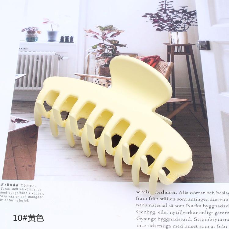 髮飾 髮夾 鯊魚夾 韓版網紅髮飾髮夾橡皮漆龍骨抓夾 大號9.5公分鯊魚夾馬尾髮夾-細節圖8