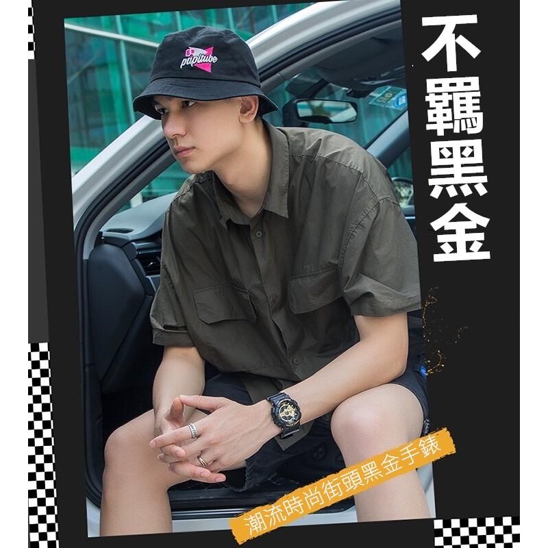 台灣出貨 時刻美 SKMEI 1834 1835 高質量精品手錶 重機造型指針數位雙顯手錶 精品手錶 男士手錶-細節圖2