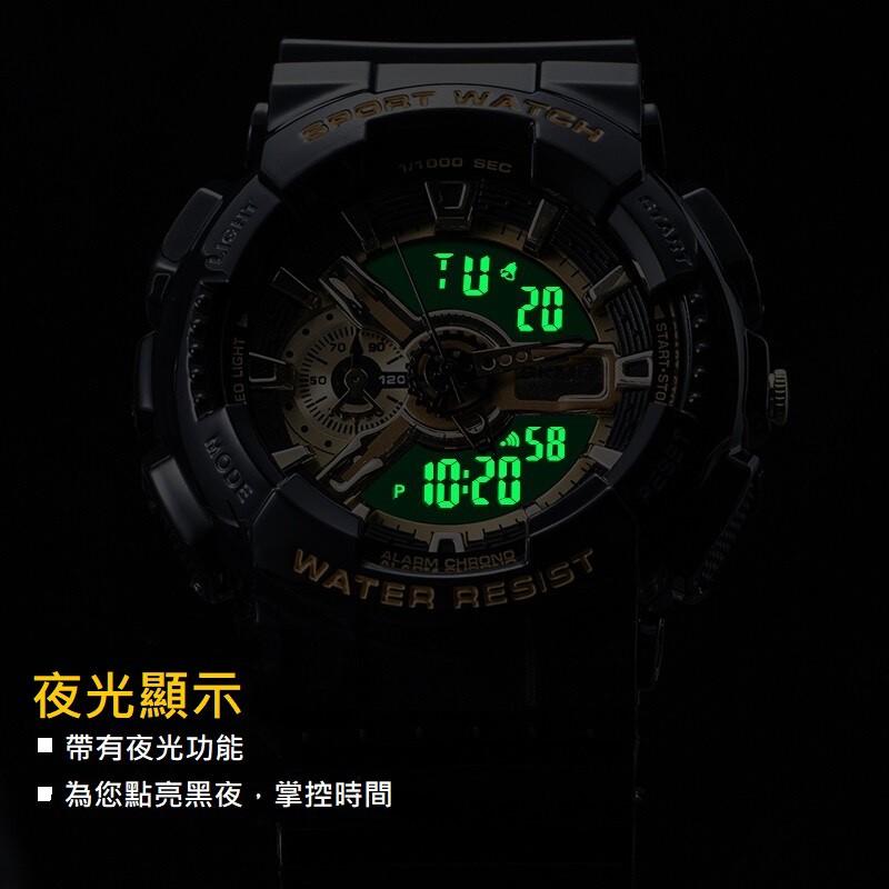 台灣出貨 時刻美 SKMEI 1834 1835 高質量精品手錶 重機造型指針數位雙顯手錶 精品手錶 男士手錶-細節圖6