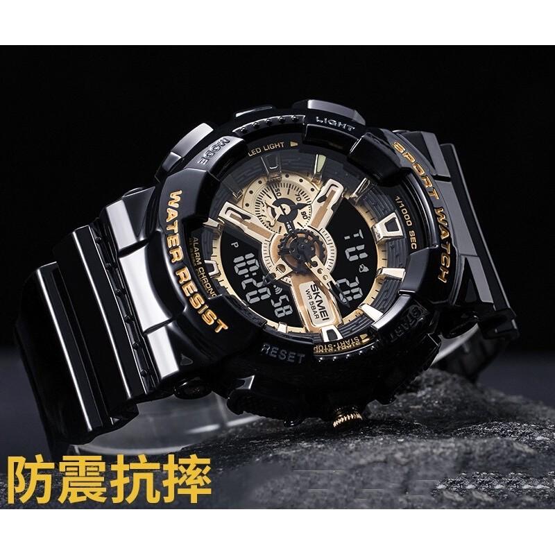 台灣出貨 時刻美 SKMEI 1834 1835 高質量精品手錶 重機造型指針數位雙顯手錶 精品手錶 男士手錶-細節圖7