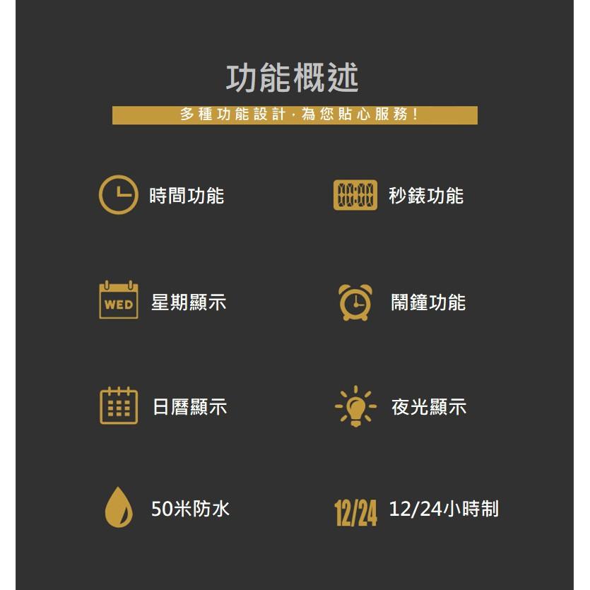 台灣出貨 SKMEI 時刻美 時尚休閒男士方形數字鋼帶錶 夜光防水運動手錶 1647-細節圖6