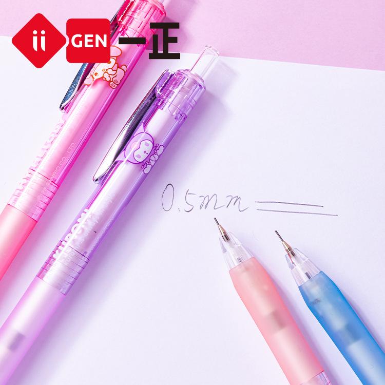 文具 一正文具 三麗鷗形象金屬筆夾 自動鉛筆 可愛卡通按動寫字筆-細節圖4