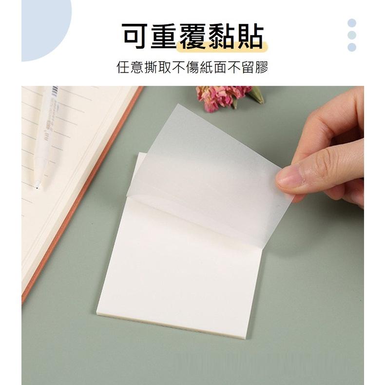 文具 便利貼 柏睿透明便利貼 彩色透視貼 創意N次貼 螢光膜不遮蓋索引貼 50張/包 042101-細節圖5