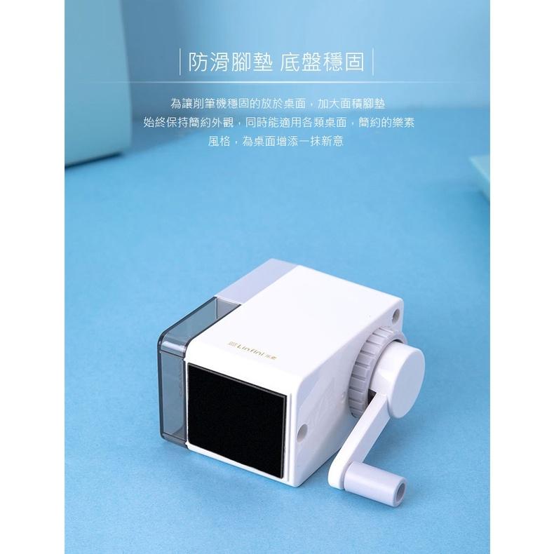 文具 削鉛筆機 得力0749樂素捲筆刀 簡約方形塑料削筆機 單孔手搖削筆 小學生兒童文具-細節圖5