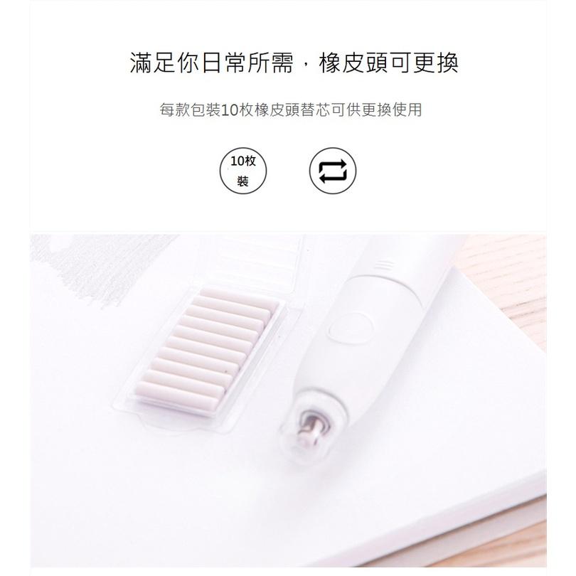 文具 得力71073電動橡皮擦套裝 可更換替芯橡皮擦 學生文具 辦公用品 內含10枚替芯-細節圖5