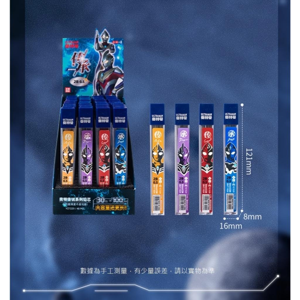 文具 iigen一正文具 奧特曼形象創意卡通鉛芯 學生活動鉛筆芯不易斷 奧特傳說自動鉛筆小號筆芯 YZ7229-細節圖6