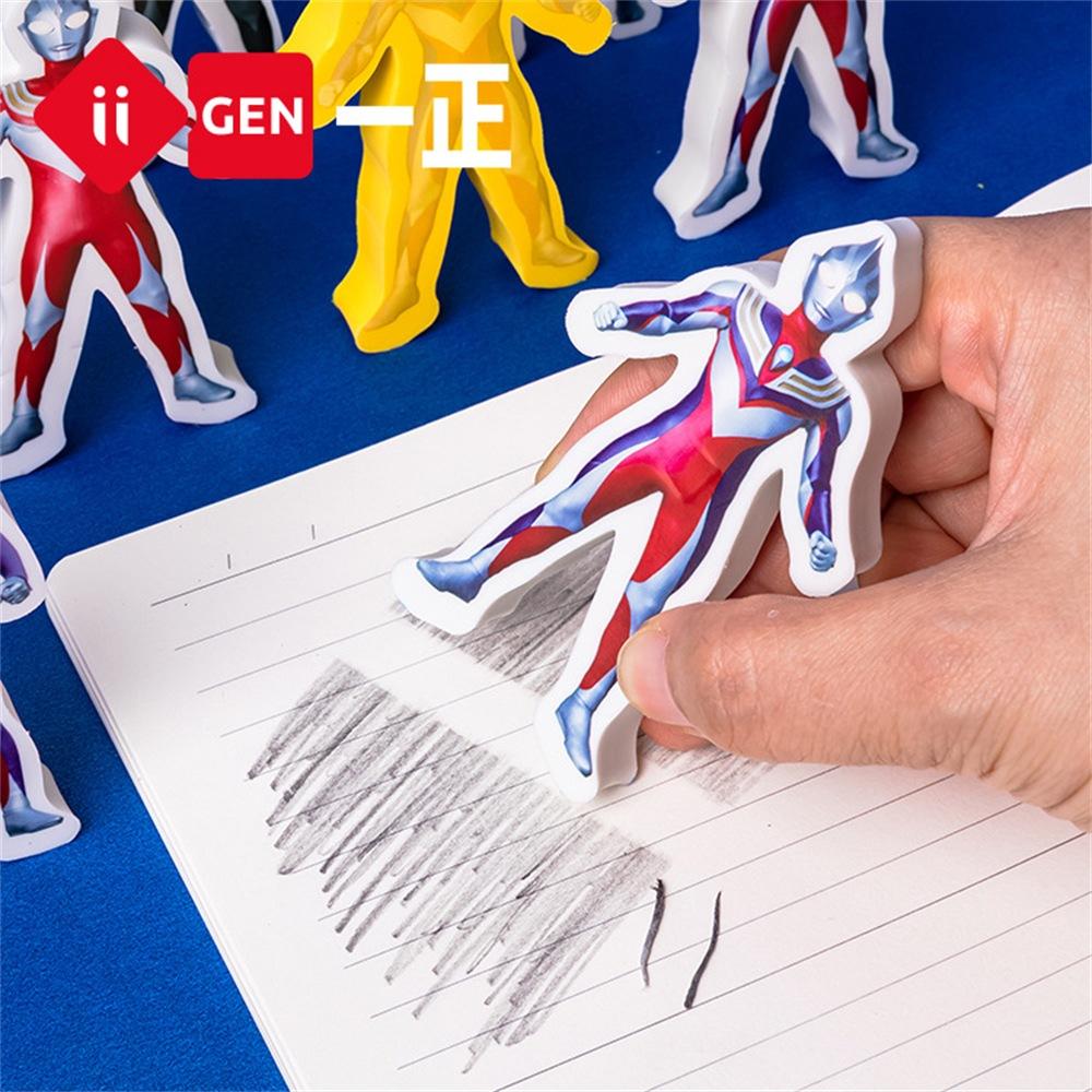 文具 iigen一正文具 新款奧特曼卡通創意橡皮檫 兒童小學生創意文具用品 迪迦奧特英雄橡皮擦 YZ7107-細節圖3