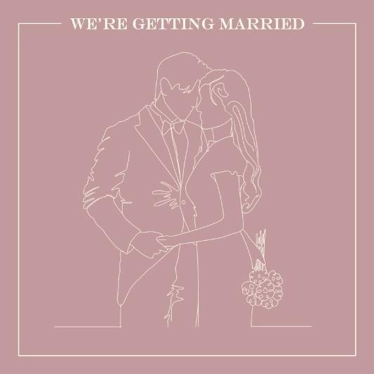 囍餅謝卡-文青粉線條插畫(可選插畫)9x9cm 客製婚禮謝卡 結婚謝卡 婚紗謝卡 插畫謝卡 謝卡 雙面印刷-規格圖6