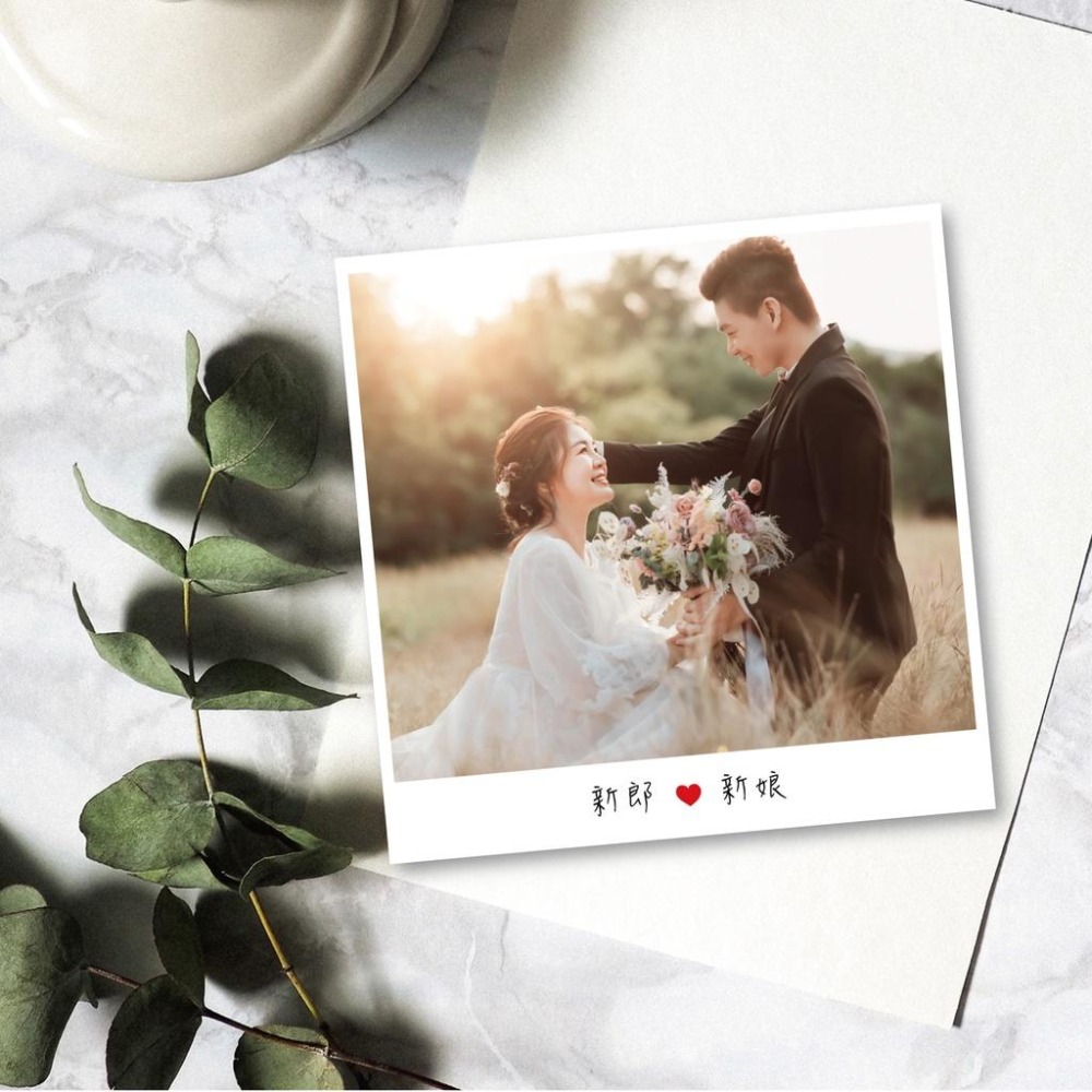 雙面客製婚禮謝卡-8X8結婚謝卡 婚紗謝卡 相片謝卡 謝卡 雙面印刷-細節圖2