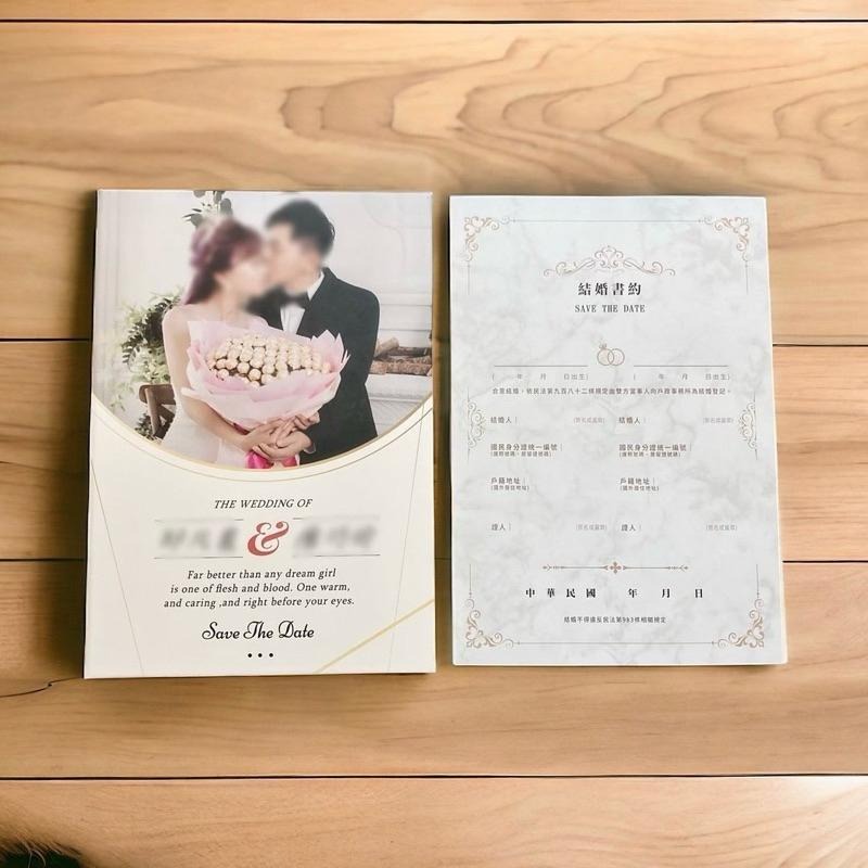 客製【婚紗照片款】結婚證書夾(含書約) 客製質感證書夾 書約夾 結婚書約-戶政事務所使用 結婚證書 結婚必備 登記-細節圖8