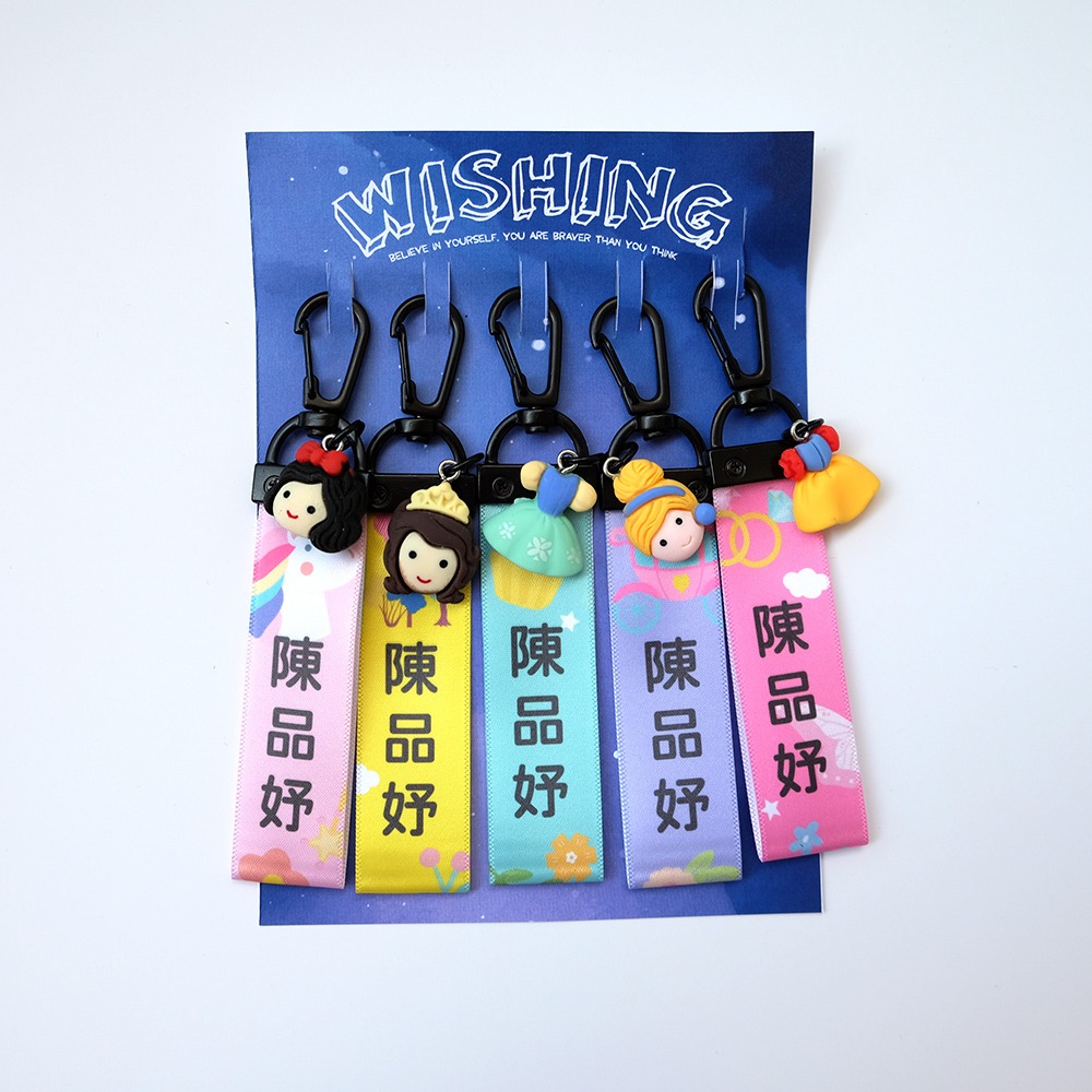 姓名鑰匙圈 客製化 小朋友名條 姓名吊牌 書包名牌 睡袋吊牌 便帶袋吊牌 兒童節禮物 姓名扣 姓名條 太空 公主-規格圖6