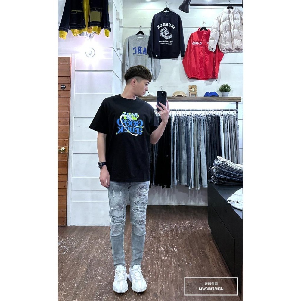 『新品上市』重磅地球熊短T(NOF23022547)-黑-細節圖3