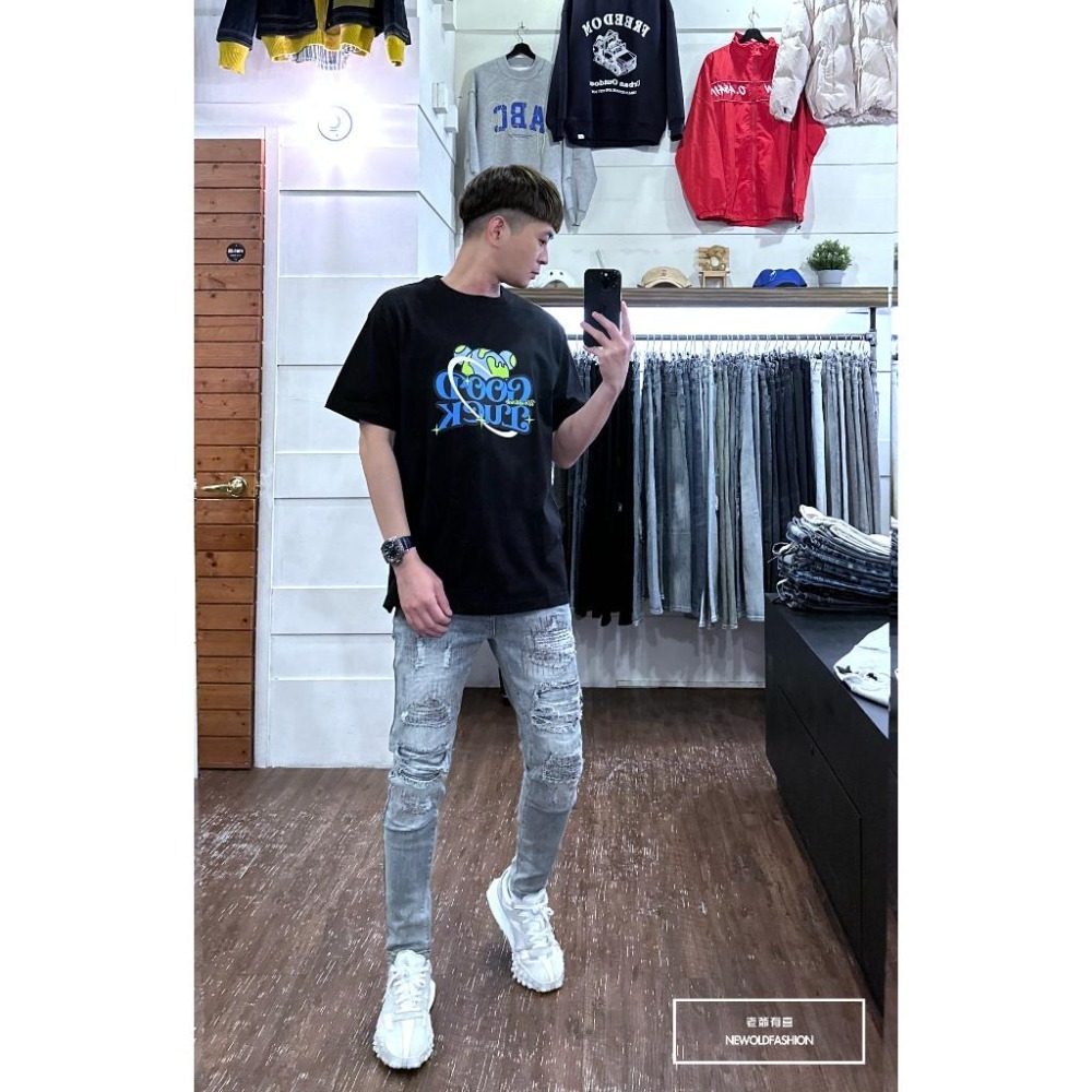 『新品上市』重磅地球熊短T(NOF23022547)-黑-細節圖4