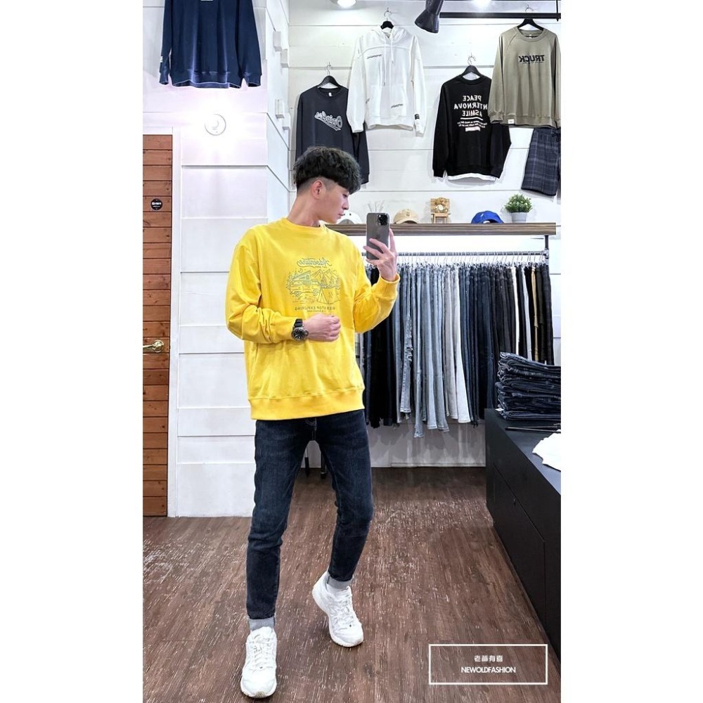 『老爺有喜』重磅holiday露營大學Ｔ-黃(NOF2210W004)-細節圖4