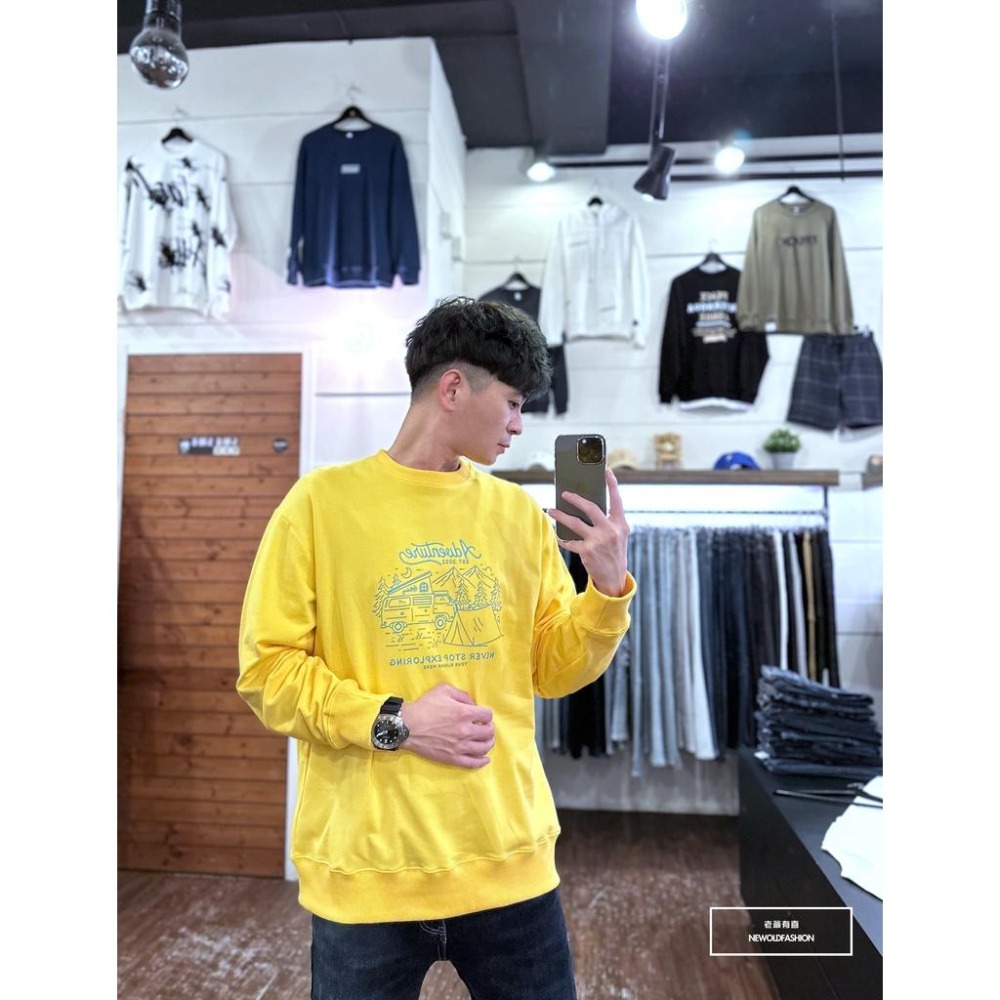 『老爺有喜』重磅holiday露營大學Ｔ-黃(NOF2210W004)-細節圖6