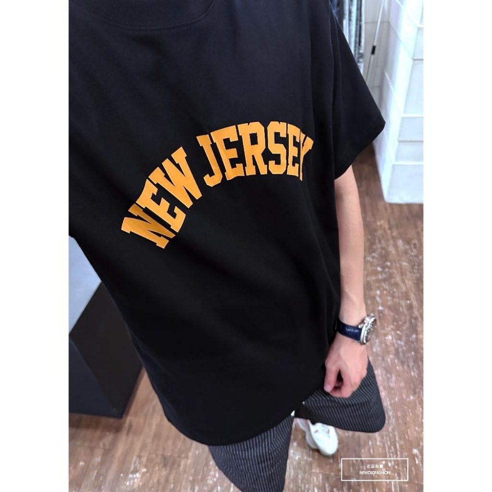 『新品上市』重磅JERSEY英字短T(NOF23032543)-黑-細節圖3