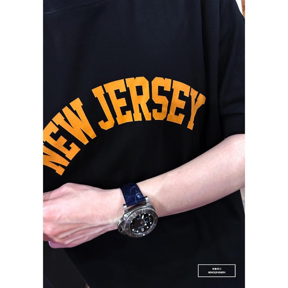 『新品上市』重磅JERSEY英字短T(NOF23032543)-黑-細節圖6