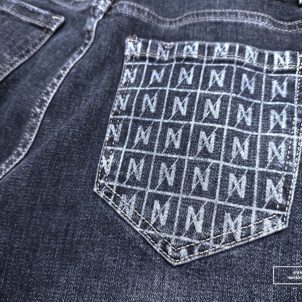 『新品上市』重磅N口袋刷舊抓痕小直筒牛仔褲(NOF23043685)-細節圖4