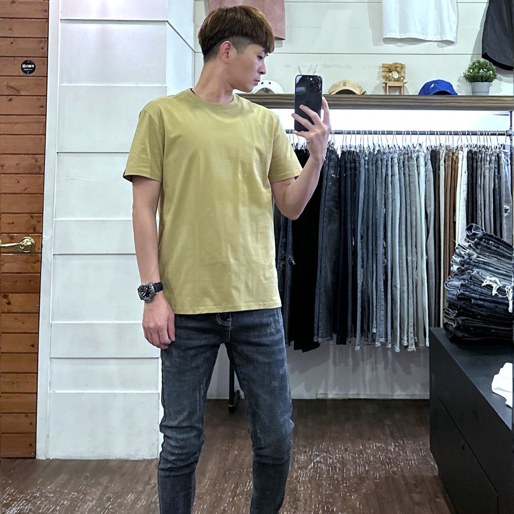 『新品上市』重磅N口袋刷舊抓痕小直筒牛仔褲(NOF23043685)-細節圖5