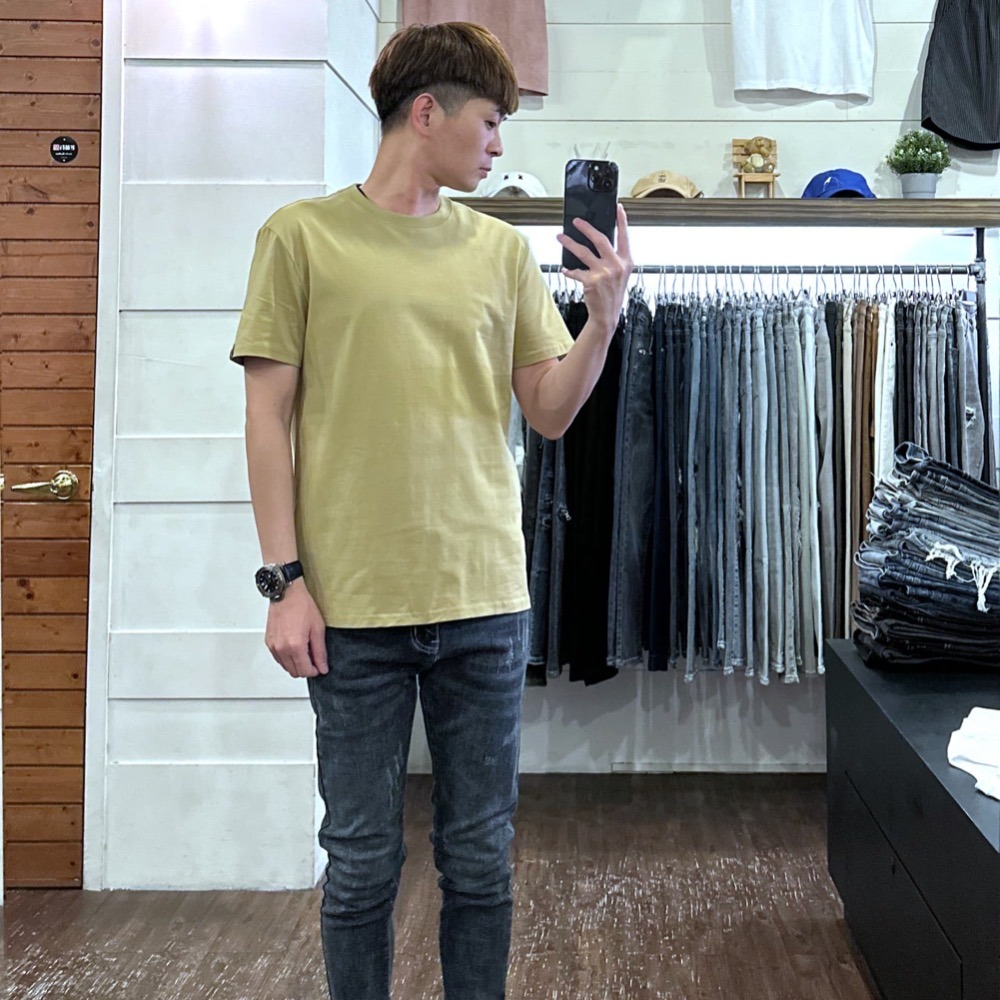 『新品上市』重磅N口袋刷舊抓痕小直筒牛仔褲(NOF23043685)-細節圖7