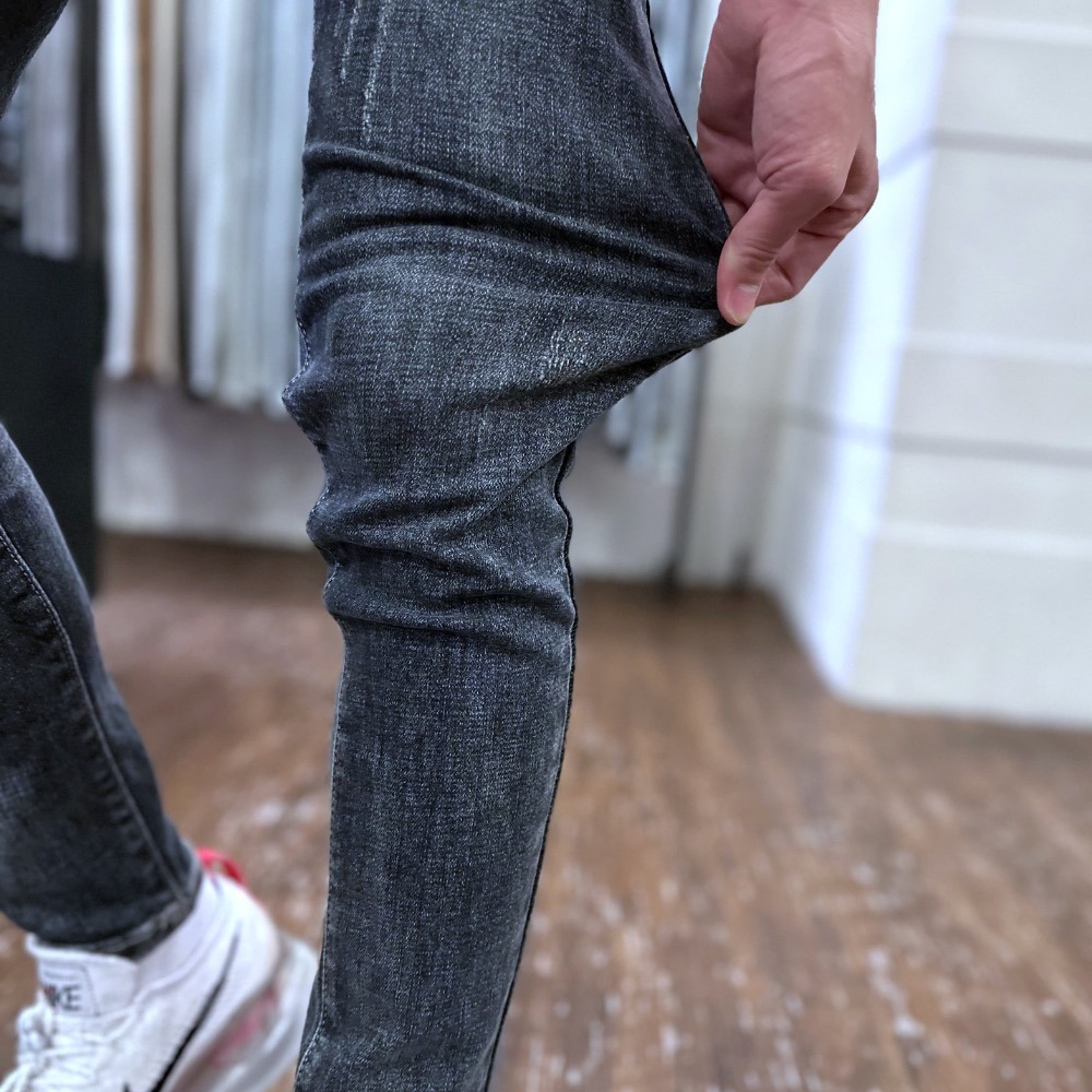 『新品上市』重磅N口袋刷舊抓痕小直筒牛仔褲(NOF23043685)-細節圖8