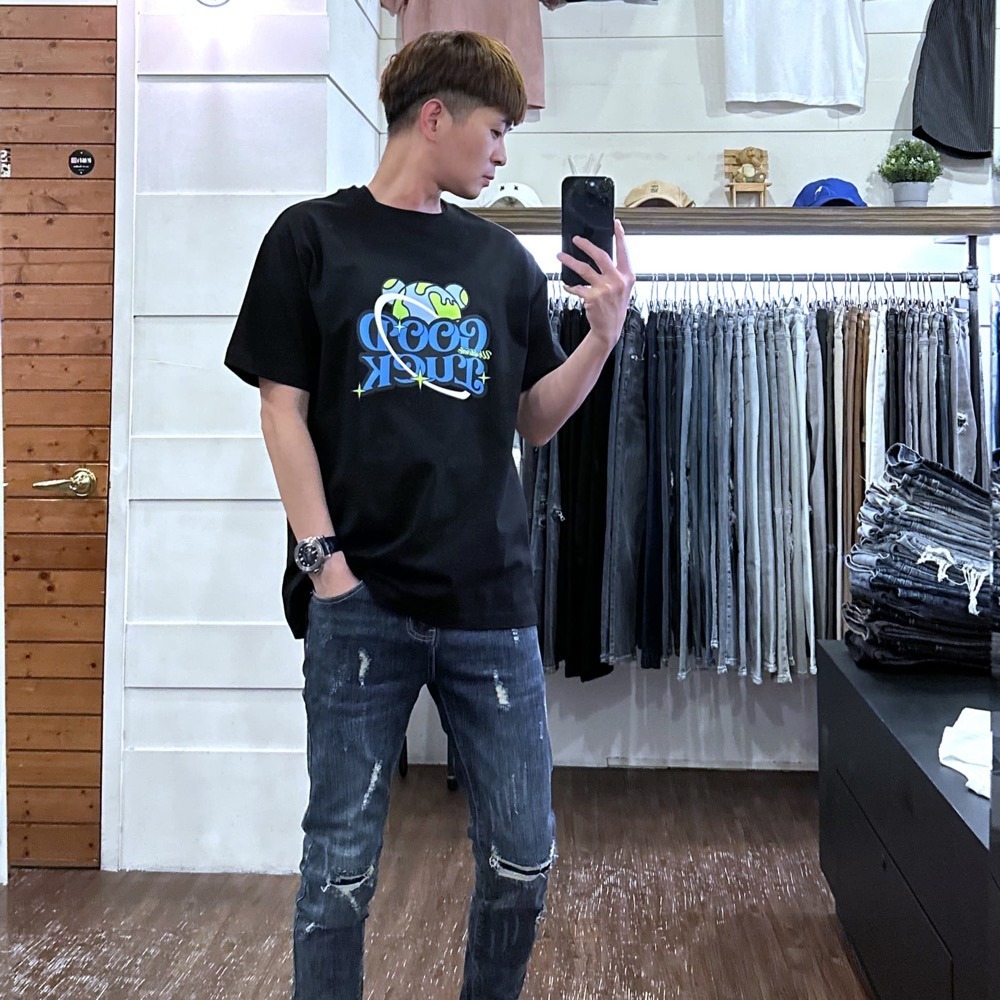 『新品上市』重磅貓抓多破壞小直筒牛仔褲(NOF23043658)-細節圖4