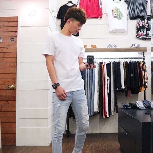 『熱銷到貨』重磅淺刷白破壞貓鬚牛仔小直筒褲！-細節圖2