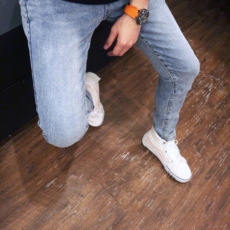 『熱銷到貨』重磅微刷全素小直筒褲(NOF20113059)-細節圖2