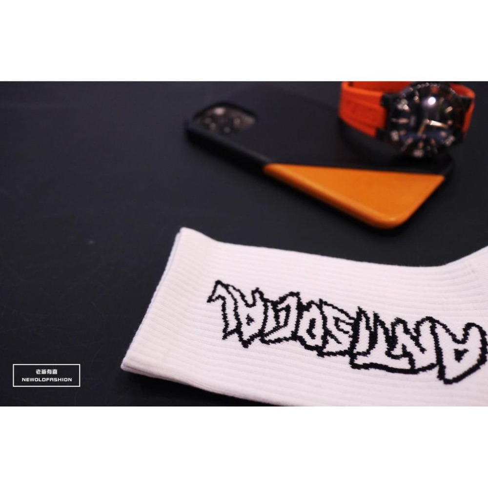 『老爺有喜』重磅Antisocial高筒襪(原價189)-白-細節圖2