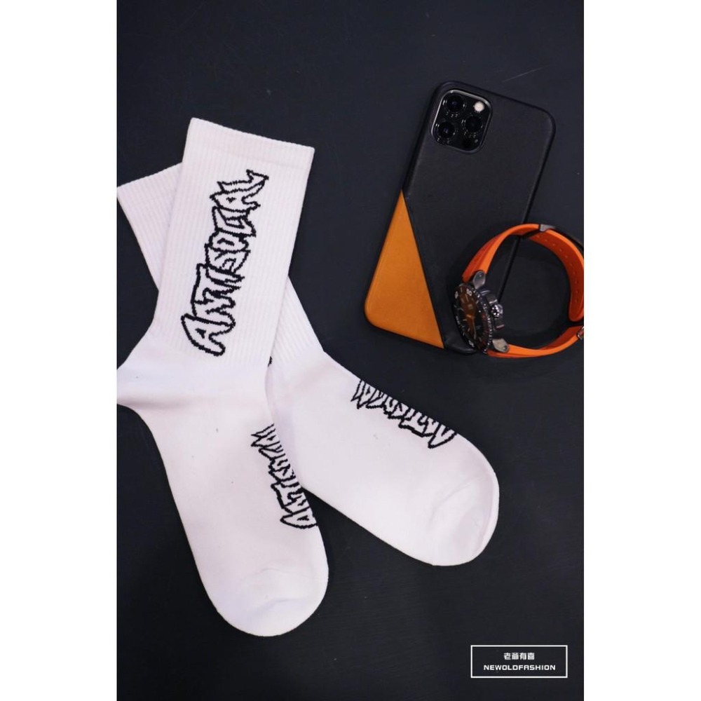『老爺有喜』重磅Antisocial高筒襪(原價189)-白-細節圖3