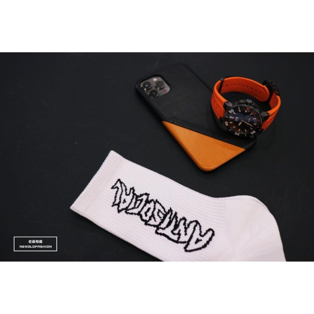 『老爺有喜』重磅Antisocial高筒襪(原價189)-白-細節圖4