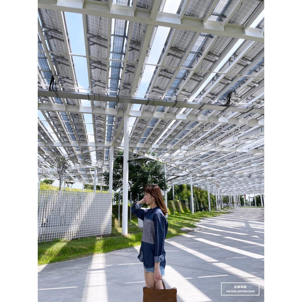 『老爺有喜』重磅撞色直條拼接襯衫(NOF21092117)-藍-細節圖2