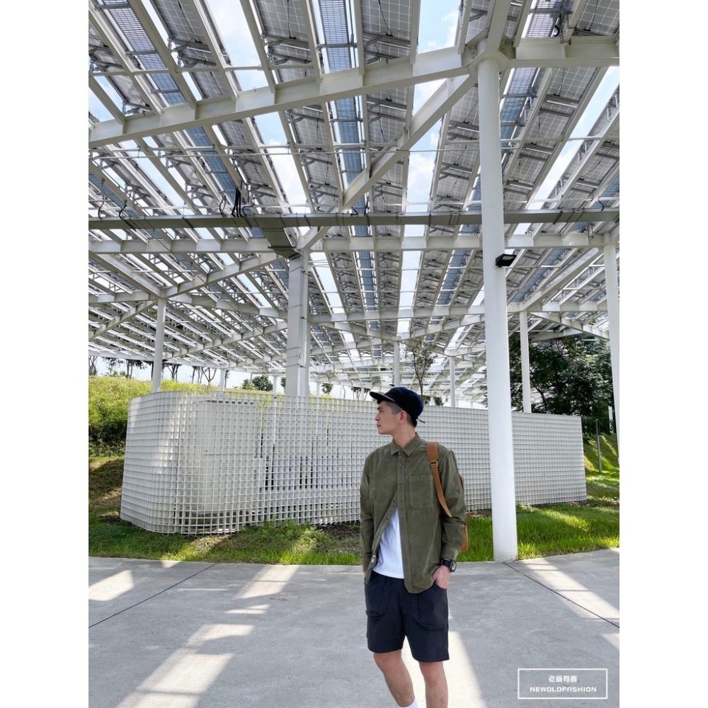 『老爺有喜』重磅單口袋絨布襯衫(NOF21092041)-綠-細節圖4