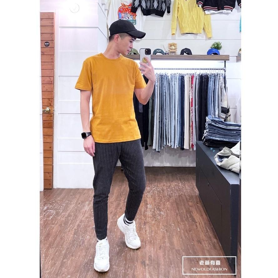 『老爺有喜』重磅UPF50+超高防護係數素色短Ｔ恤-芥末黃-細節圖2