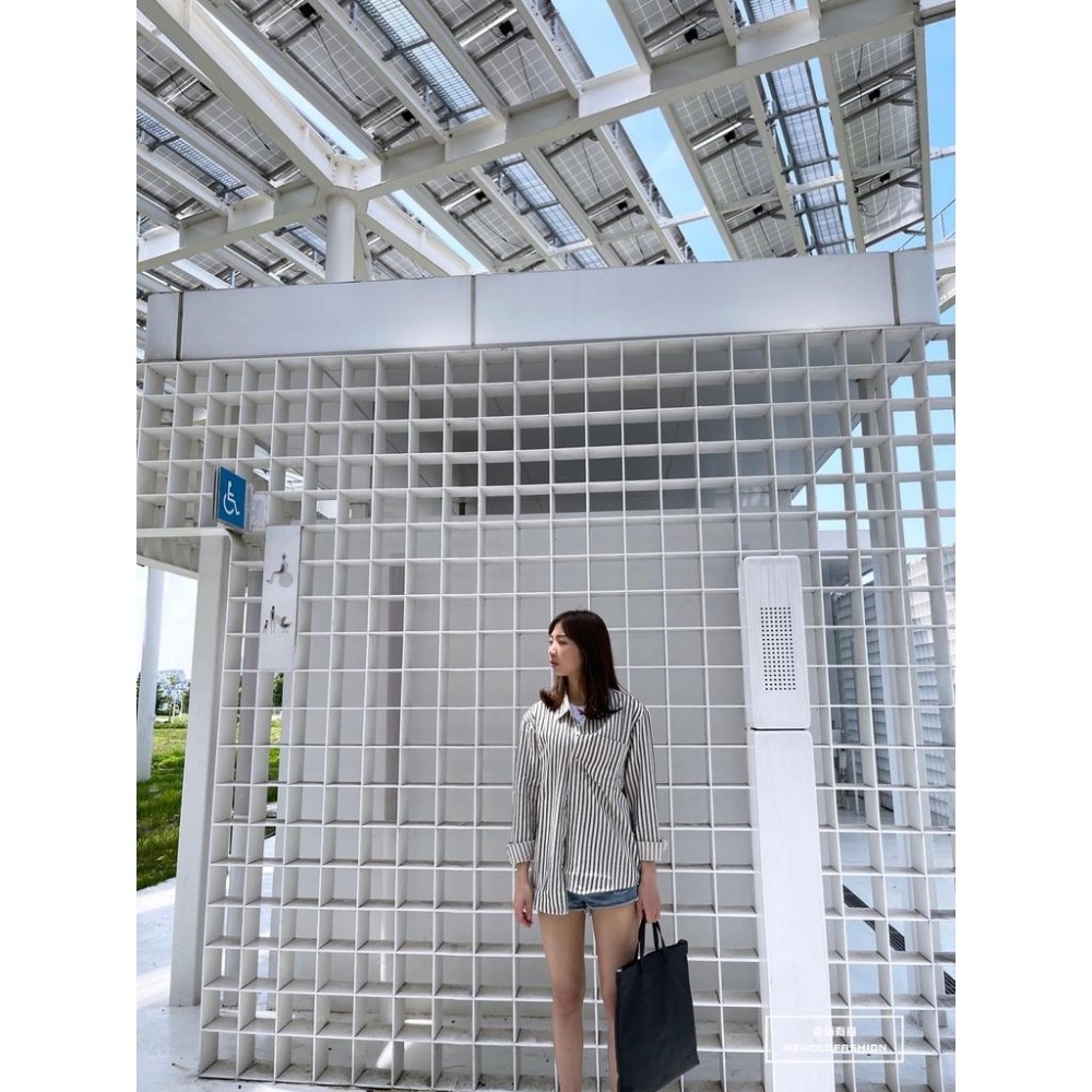 『老爺有喜』重磅麻料框線直條襯衫(NOF21092104)-細節圖6