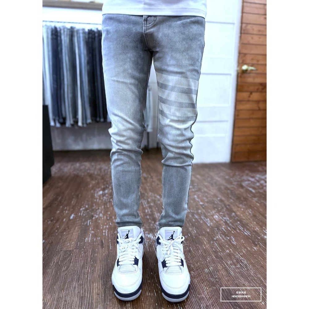 『新品上市』重磅灰藍四槓小直筒(NOF23053885)-細節圖2