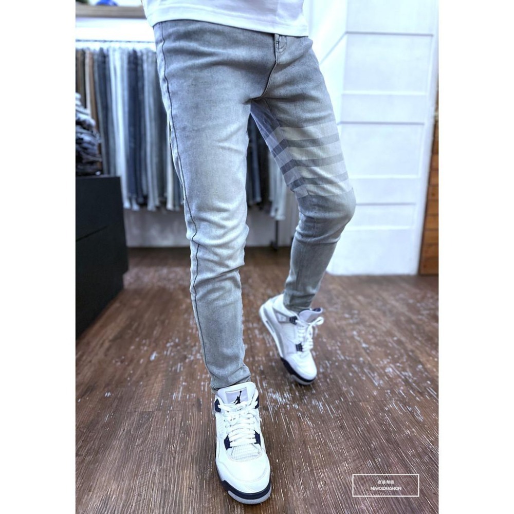 『新品上市』重磅灰藍四槓小直筒(NOF23053885)-細節圖4