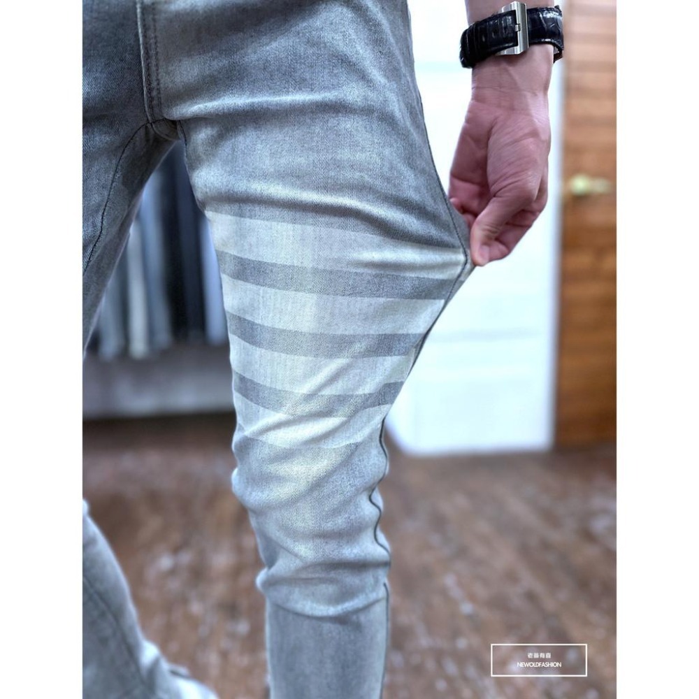 『新品上市』重磅灰藍四槓小直筒(NOF23053885)-細節圖5