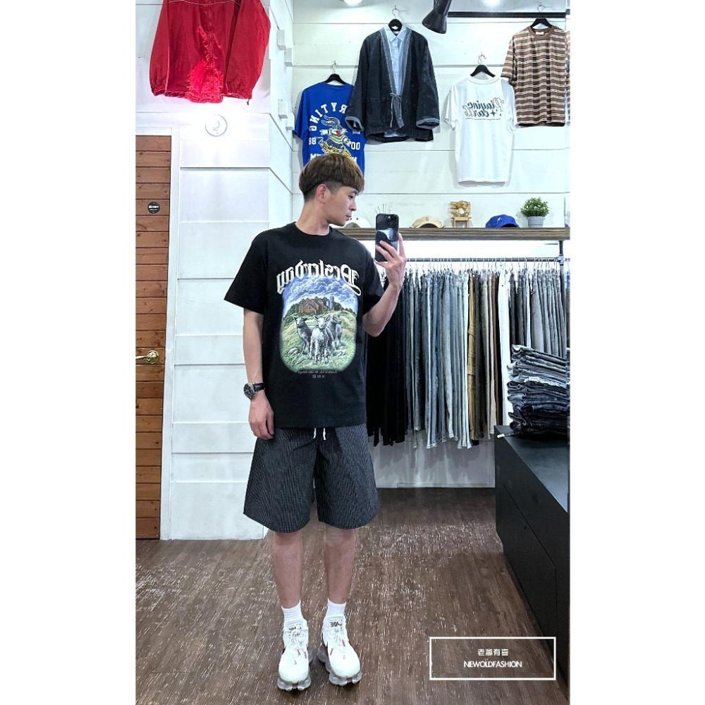 『新品上市』重磅羊群短T(NOF23032519)-黑-細節圖2